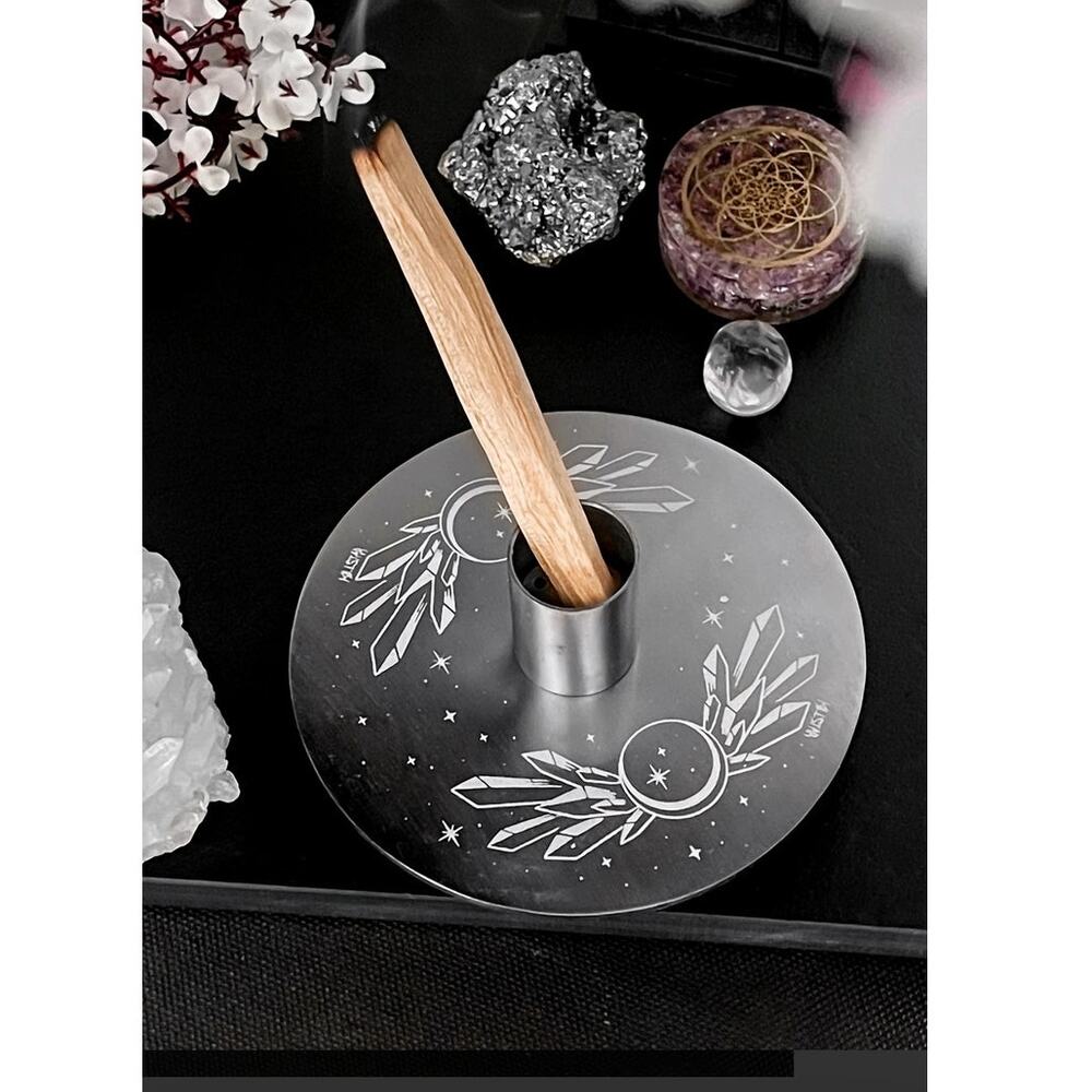 Killstar Savasana Metal Incense or Palo Santo Holder Gothic Witchycore Cottage